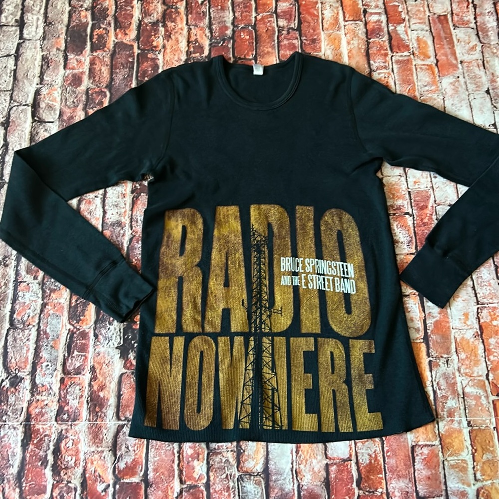 Bruce Springsteen Black and Gold Long Sleeve Tee